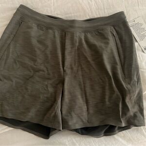 Olive Green Satin-Look Skirt